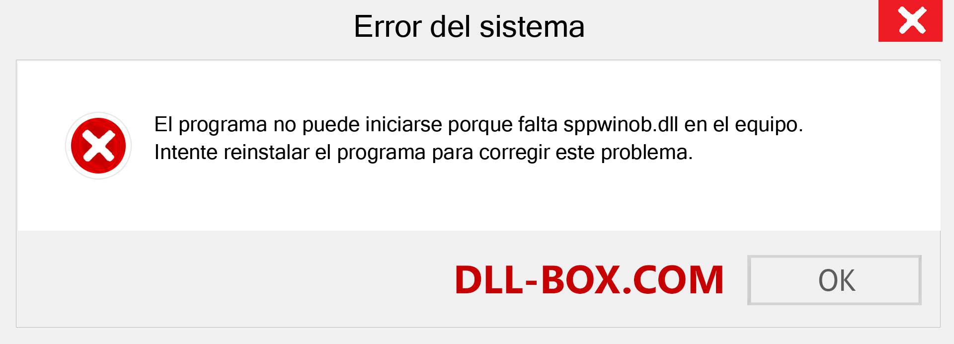 ¿Falta el archivo sppwinob.dll ?. Descargar para Windows 7, 8, 10 - Corregir sppwinob dll Missing Error en Windows, fotos, imágenes